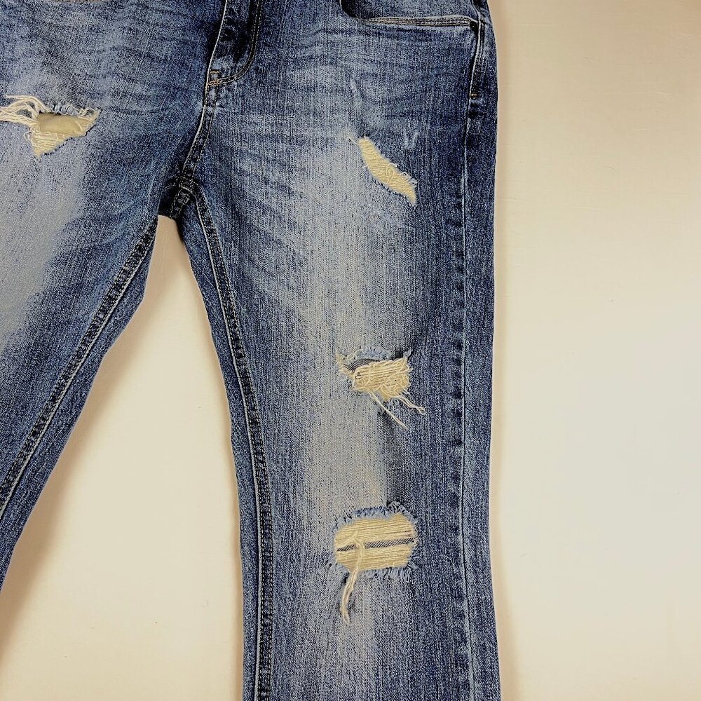 Empyre Verge Men’s 34 Slim Distressed Jeans Medium Wash Streetwear - Picture 3 of 12